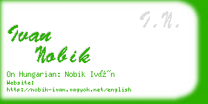 ivan nobik business card